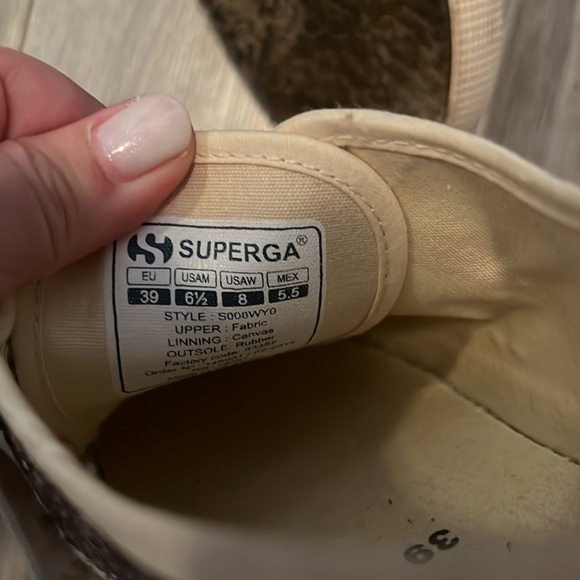 Superga multicolor glitter sneakers - size 8 - Picture 4 of 4